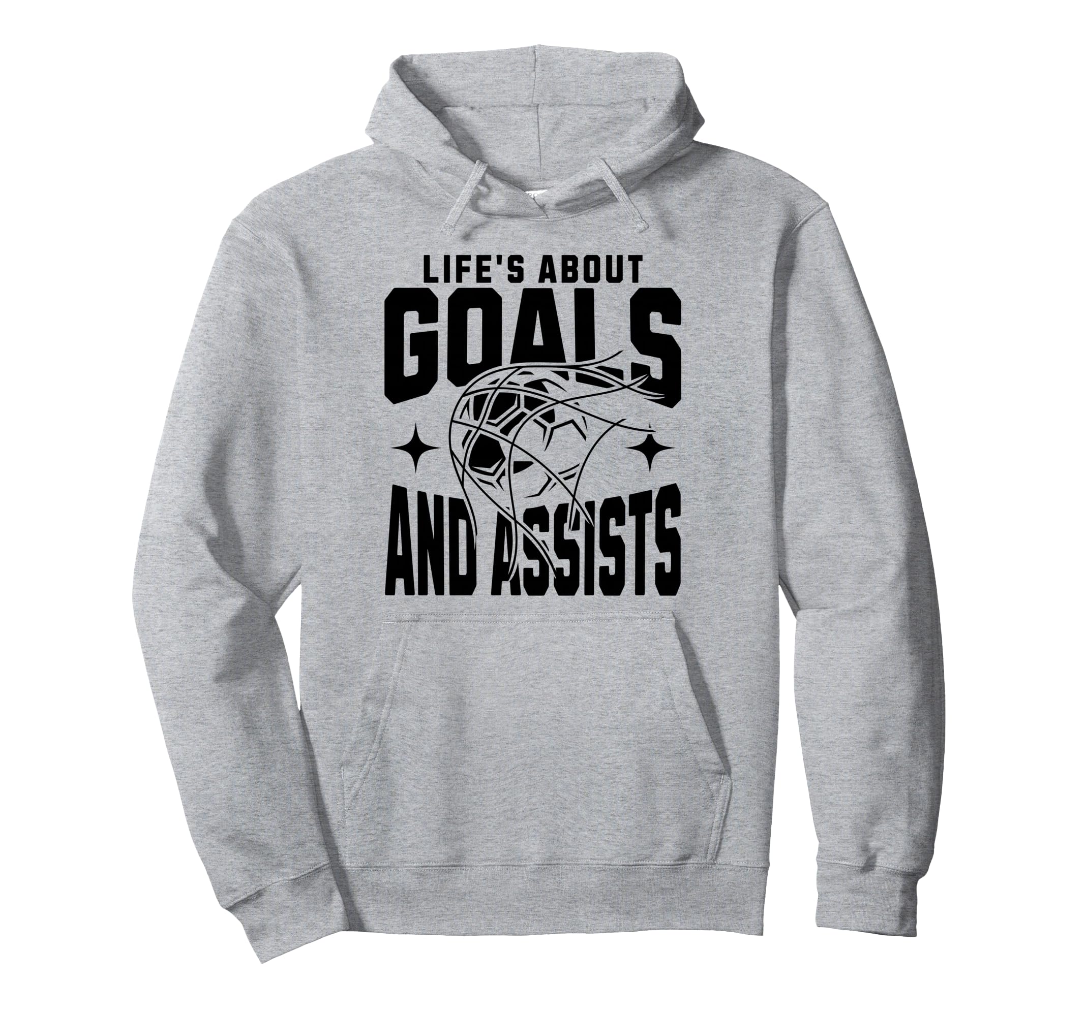 Lifes About Goals And Assists Funny Hoodie - Aesthetic Graphic for Adults