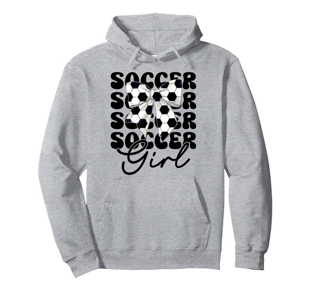 Soccer Coquette Bow Hoodie - Streetwear Style Men Women