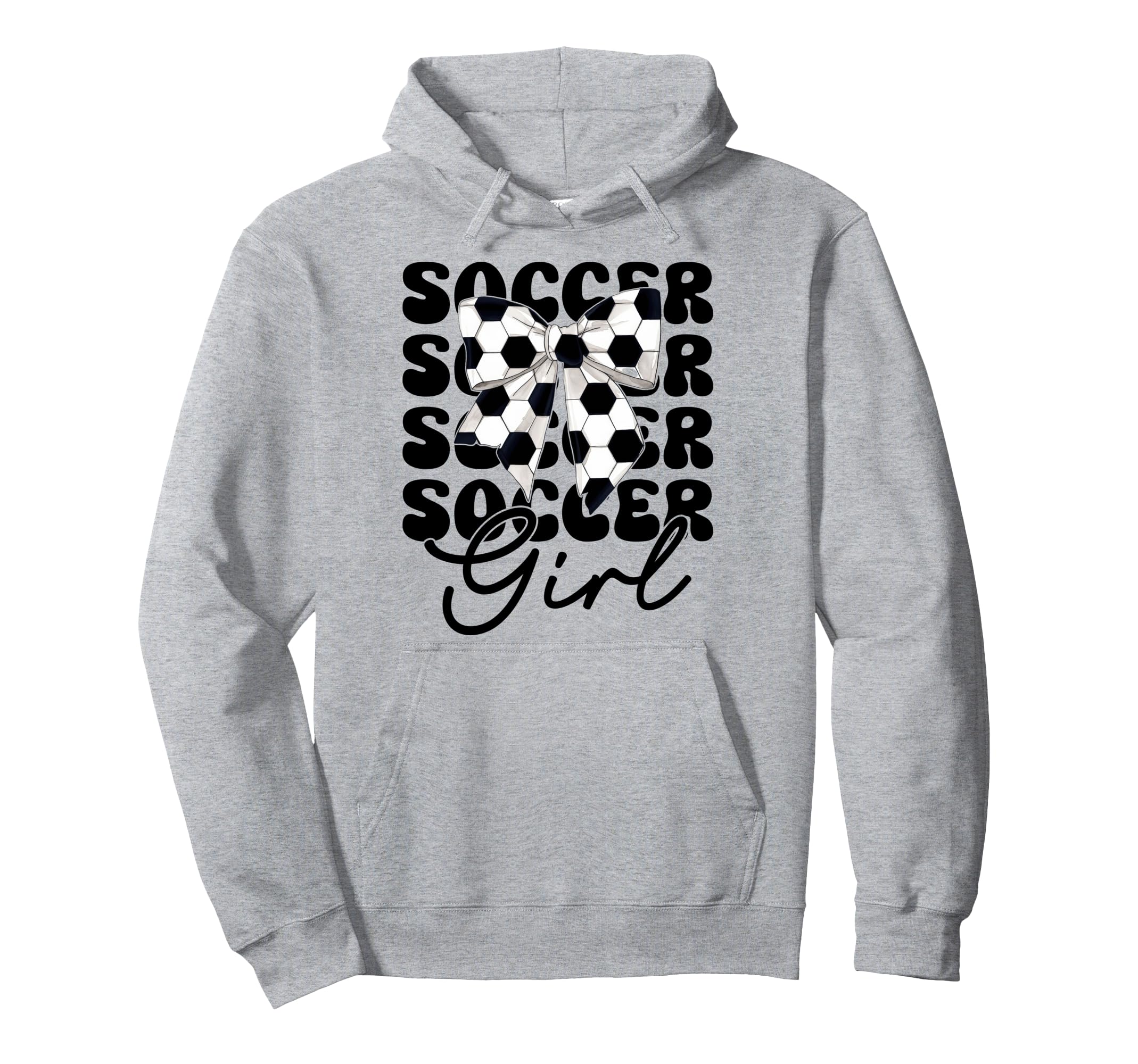 Soccer Coquette Bow Hoodie - Streetwear Style Men Women