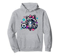 Soccer Raccoon Coquette Bow Trendy And Hoodie - Novelty Apparel for Adults