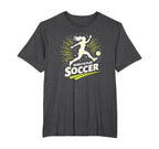 Born To Play Soccer Womens T-Shirt - Minimalist Print for Adults