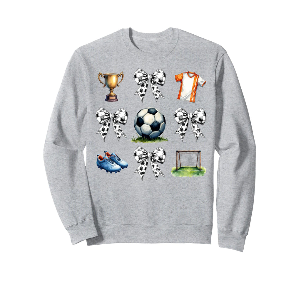 Coquette Bow Soccer Game Days Sweatshirt - Streetwear Style Men Women