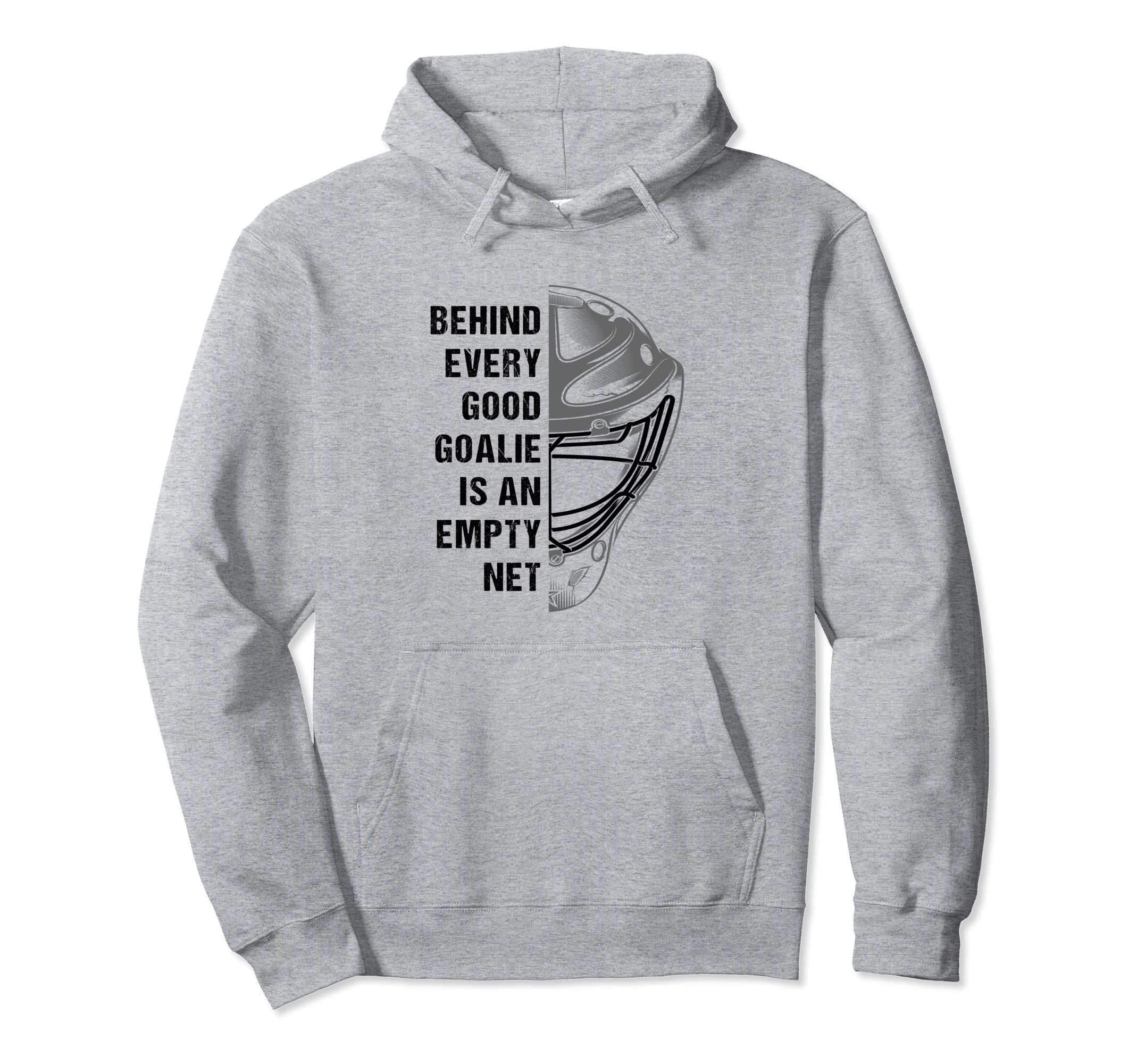 Hockey Goalkeeper Mask Player Outfit Ice Hoodie - Minimalist Print Unisex