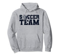 Soccer Team Futbol Fu Ball Goal Hoodie - Casual Everyday Wear Men Women