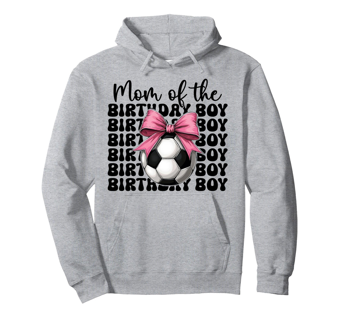 Soccer Mom Soccer Mama Coquette Bow Mom Hoodie - Unique Graphic Unisex