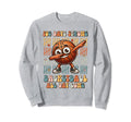 100 Days School Soccer Heart Love Sweatshirt - Graphic Print for Adults