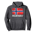 Norwegian Flag Made Norway Gift Hoodie - Graphic Print Men Women