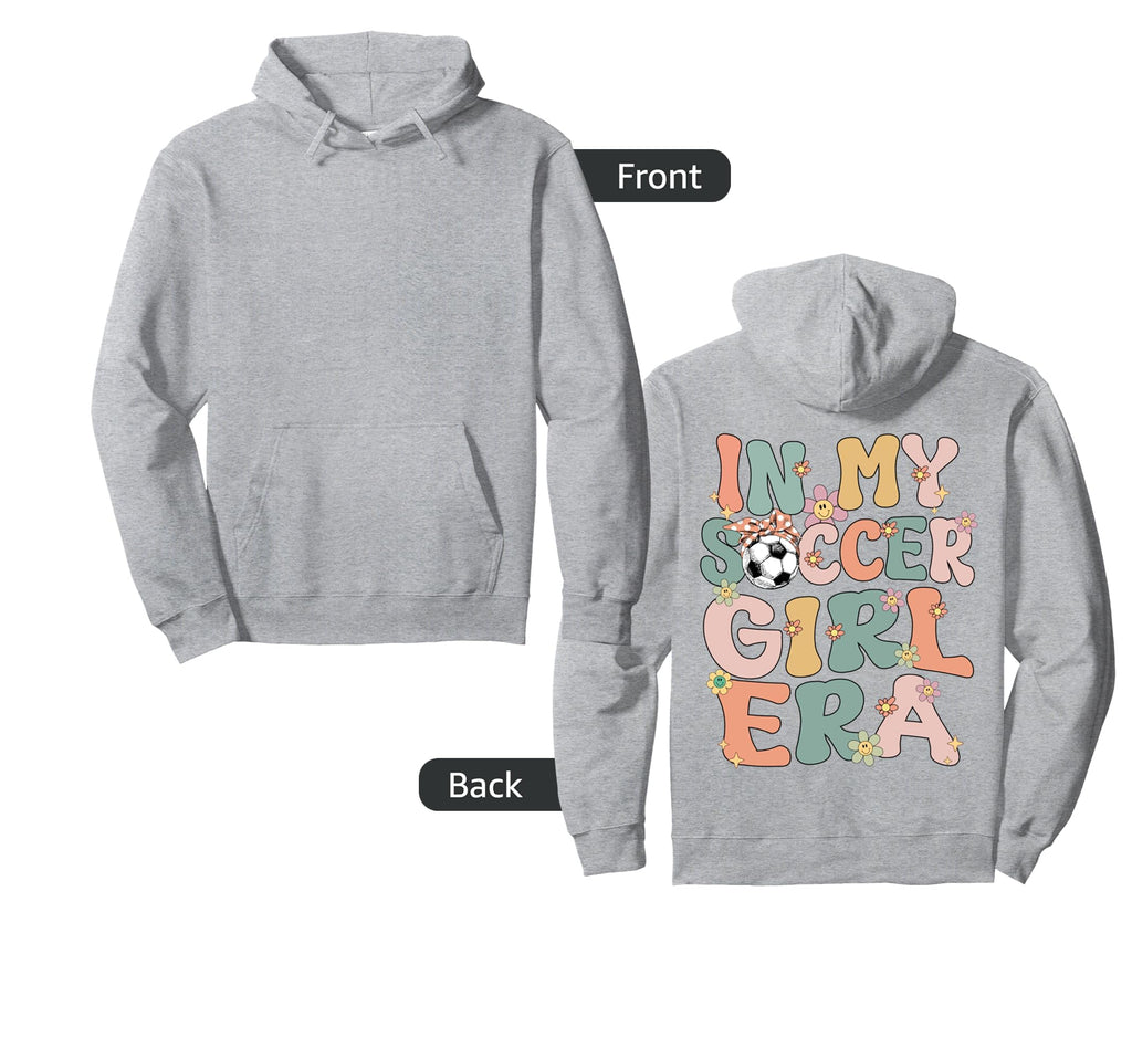 My Soccer Era Groovy Soccer Soccer Hoodie - Aesthetic Graphic Unisex