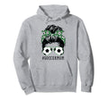 Soccer Mom Messy Bun Sports Momlife Hoodie - Unique Graphic for Adults