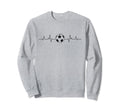Soccer Heartbeat Minimalist Sweatshirt - Casual Everyday Wear Unisex