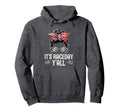 Its Race Day Yall Checkered Flag Hoodie - Custom Art Print for Adults