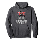 Its Race Day Yall Checkered Flag Hoodie - Custom Art Print for Adults