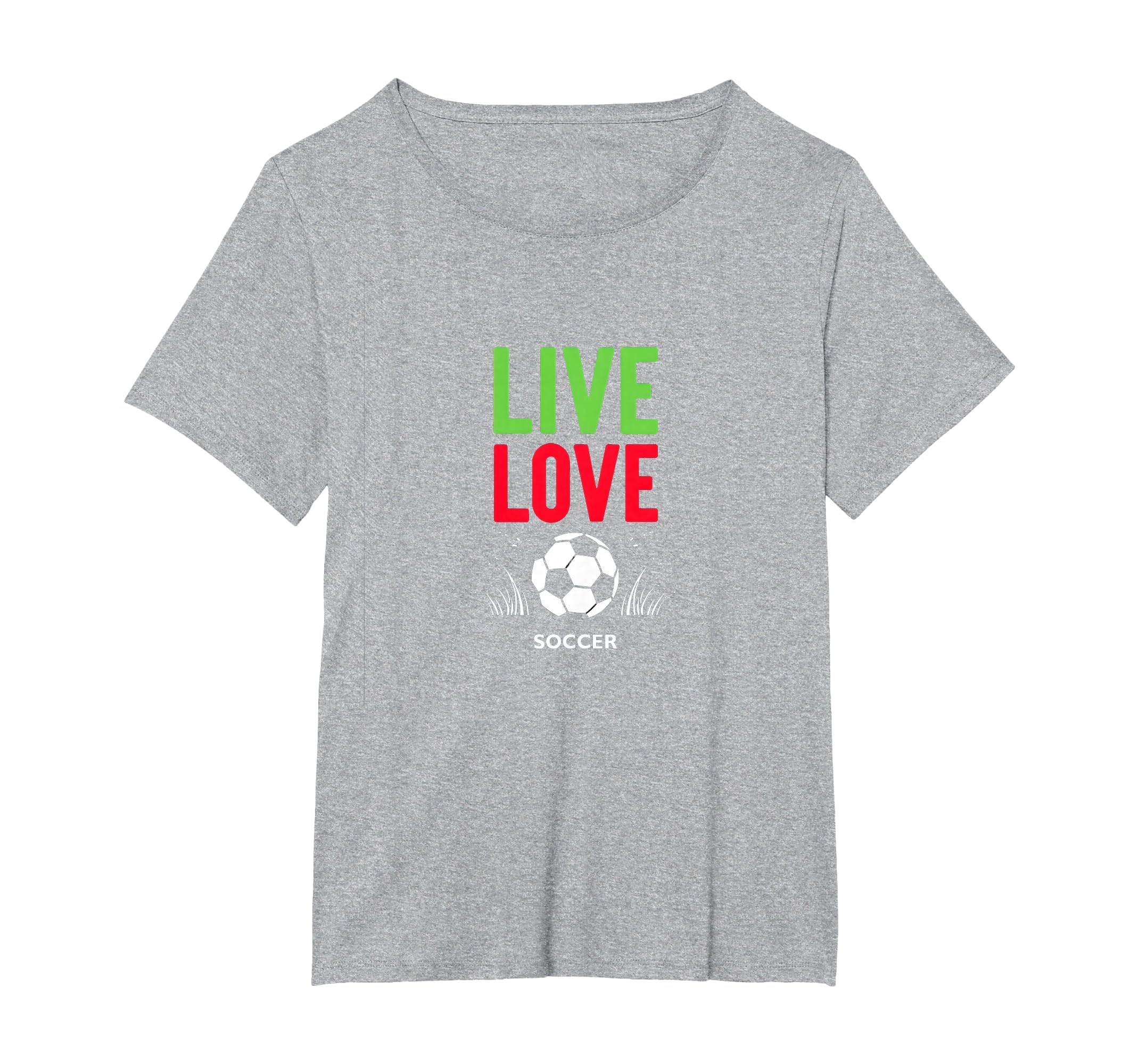 Live Love Soccer Inspiring Sports Fan T-Shirt - Graphic Print for Adults