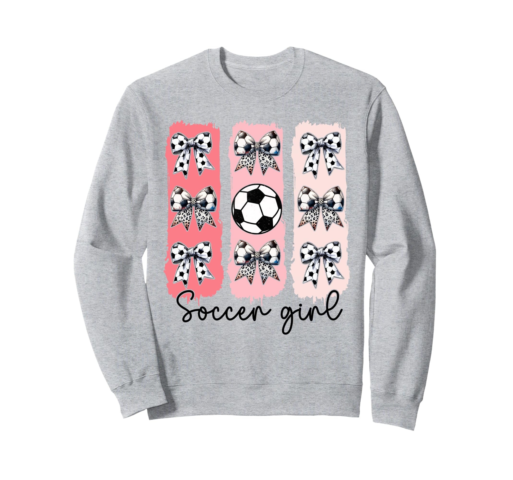 Soccer Coquette Bow Soccer Soccer Sweatshirt - Unique Graphic for Adults