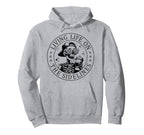 Skeleton Soccer Mom Coffee Living Life Hoodie - Novelty Apparel for Adults