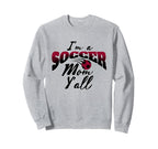 Mom Soccer Lover Soccer Mom Gift Sweatshirt - Trendy Graphic Men Women