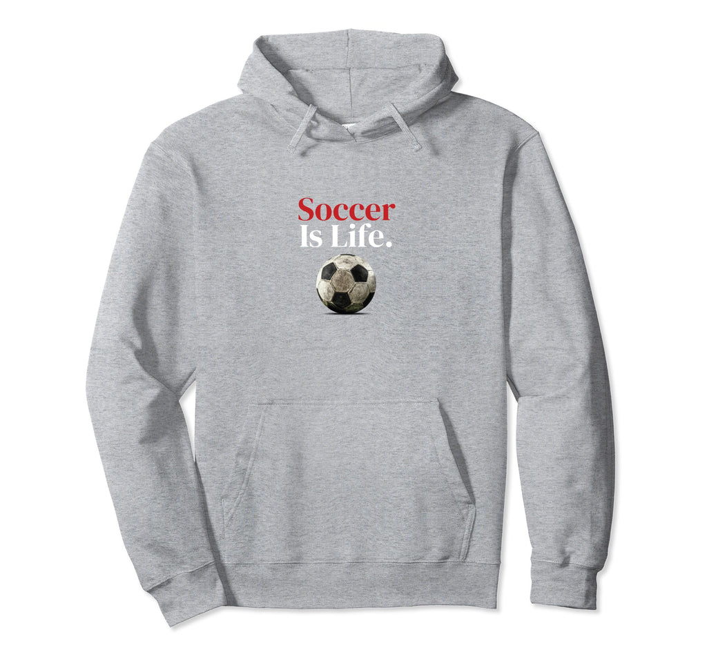 Soccer Is Life Soccer Fans Related Hoodie - Minimalist Print Unisex