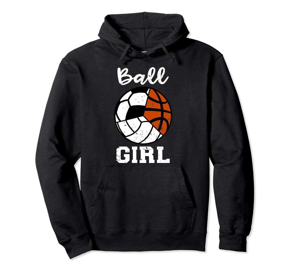 Ball Soccer Basketball Volleyball Funny Hoodie - Graphic Print for Adults