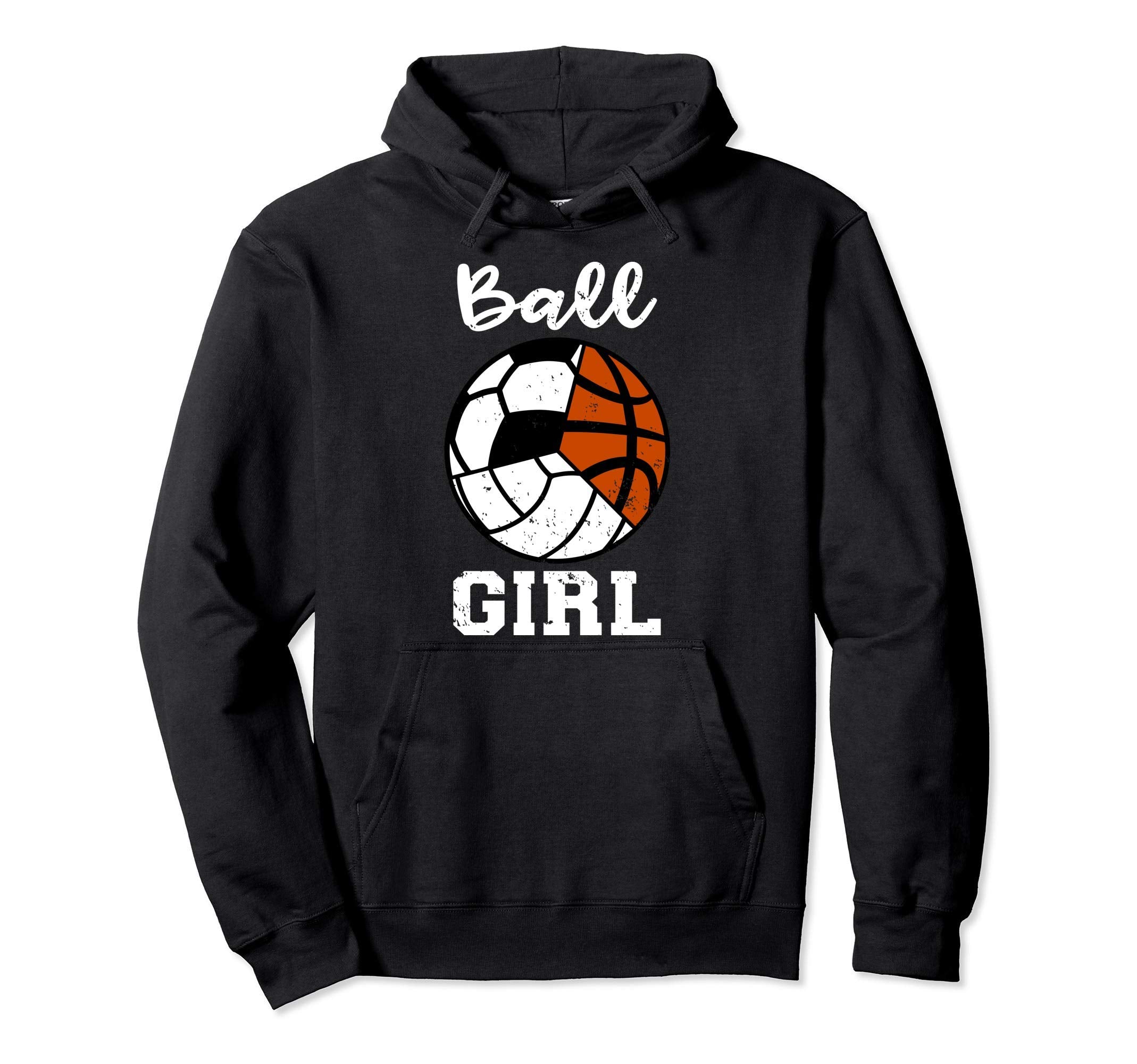 Ball Soccer Basketball Volleyball Funny Hoodie - Graphic Print for Adults