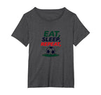 Eat Sleep Soccer Repeat Funny Sports Fan T-Shirt - Novelty Apparel Unisex