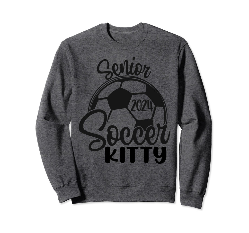 Senior Soccer Kitty 2024 Class 2024 Sweatshirt - Fun Novelty Design Unisex