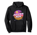 Soccer Mom 80S Vibe Hoodie - Fun Novelty Design for Adults