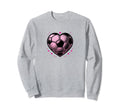 Soccer Ball Hearts Mom Fan Casual Sweatshirt - Aesthetic Graphic Men Women