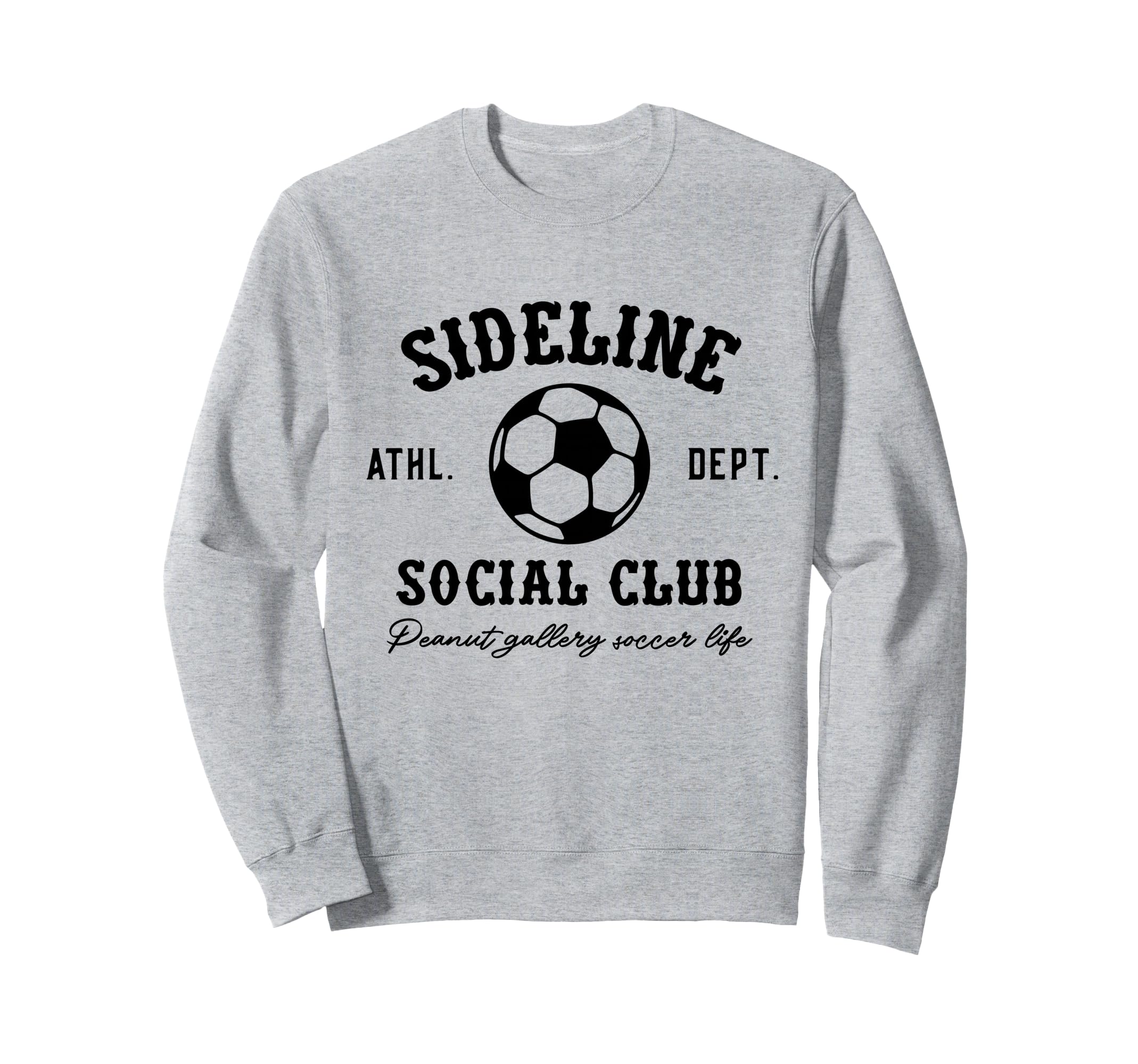 Sideline Social Club Soccer Sweatshirt - Custom Art Print Men Women