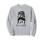 Soccer Wife Life Best Soccer Sweatshirt - Minimalist Print Men Women