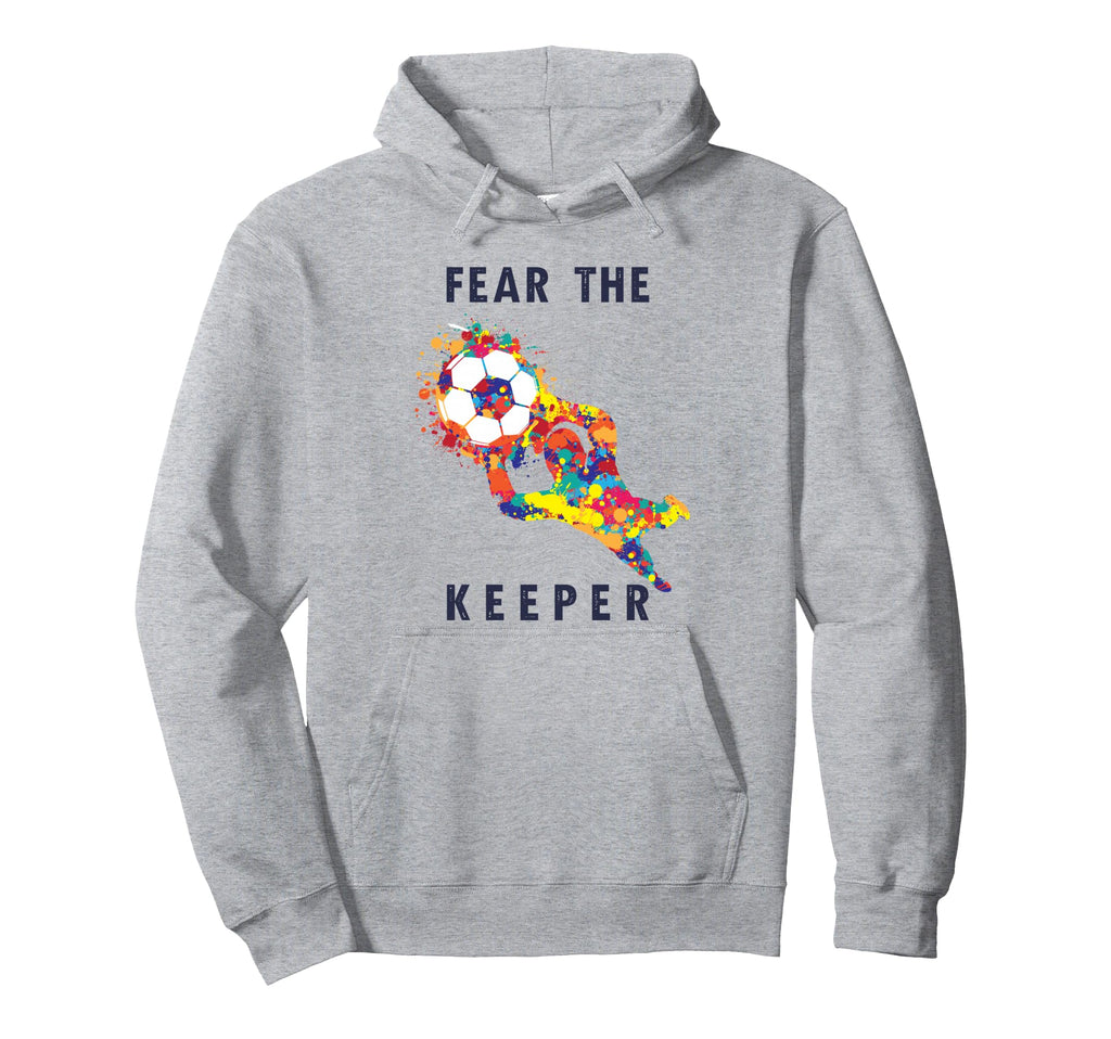 Soccer Ball Funny Goalie Keeper Hoodie - Casual Everyday Wear Men Women