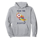 Soccer Ball Funny Goalie Keeper Hoodie - Casual Everyday Wear Men Women