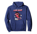 Valentine Gift Soccer Heart Sport Hoodie - Minimalist Print Men Women