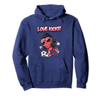 Valentine Gift Soccer Heart Sport Hoodie - Minimalist Print Men Women