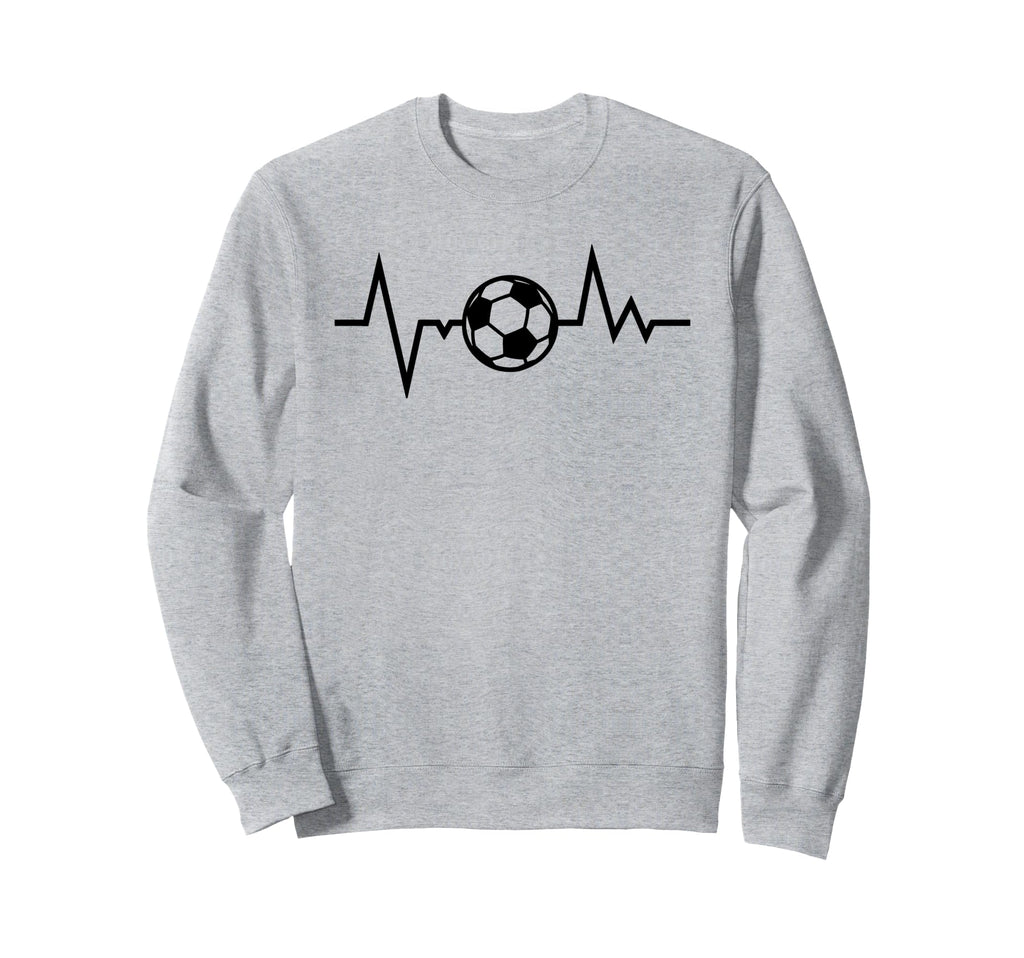 Soccer Heartbeat Funny Soccer Sweatshirt - Streetwear Style Men Women