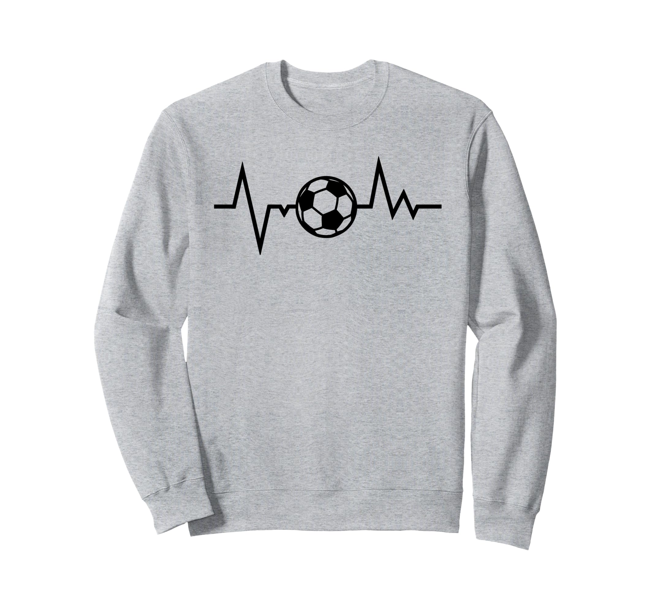 Soccer Heartbeat Funny Soccer Sweatshirt - Streetwear Style Men Women