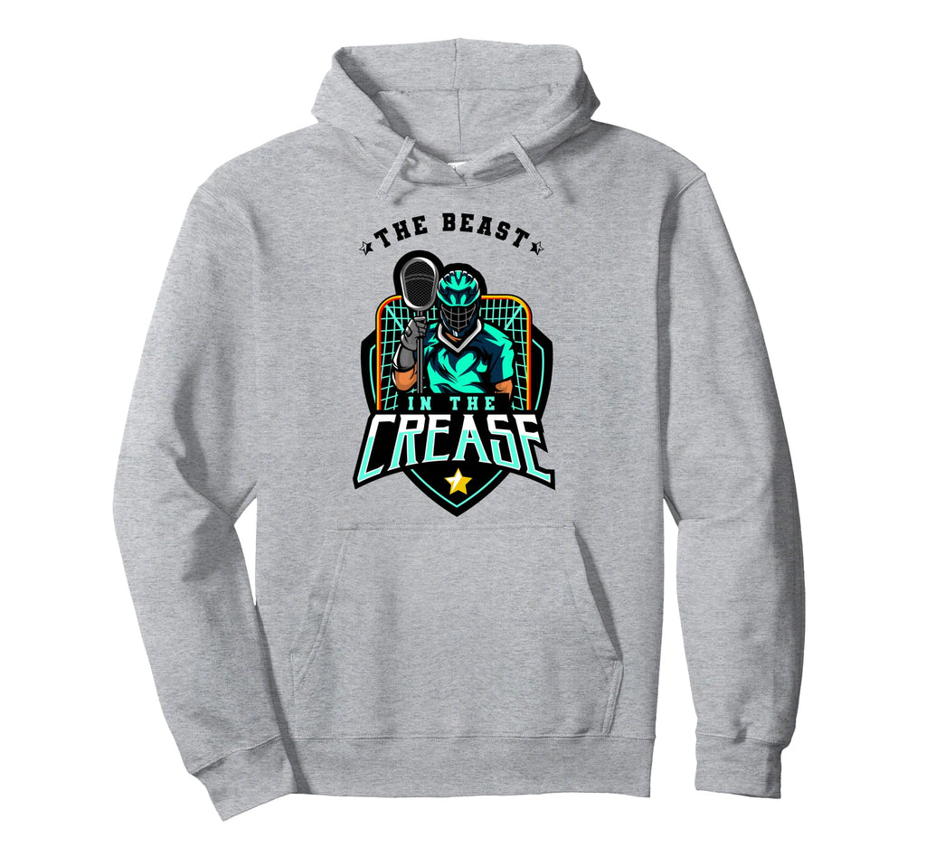 Beast Crease Lacrosse Goalkeeper Hoodie - Streetwear Style Men Women
