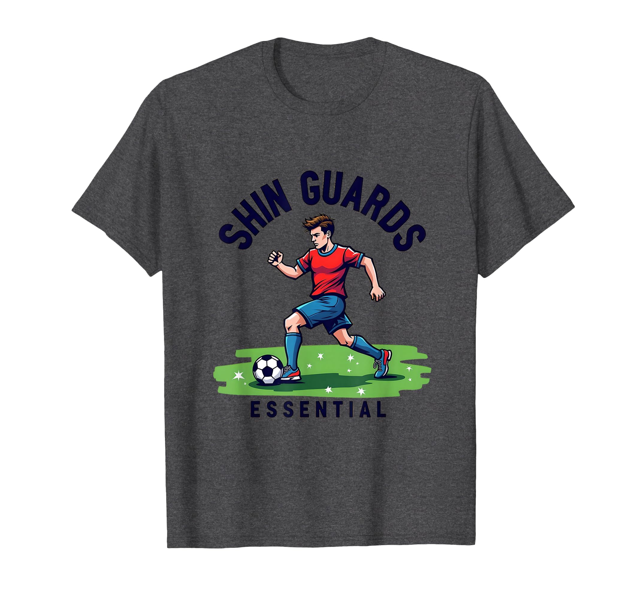 Shin Guards Soccer T-Shirt - Aesthetic Graphic Men Women