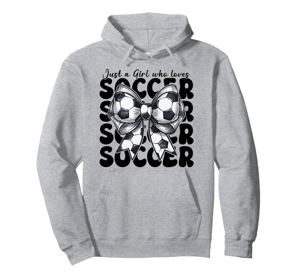 Just Who Loves Soccer Mom Coquette Bow Hoodie - Streetwear Style Unisex