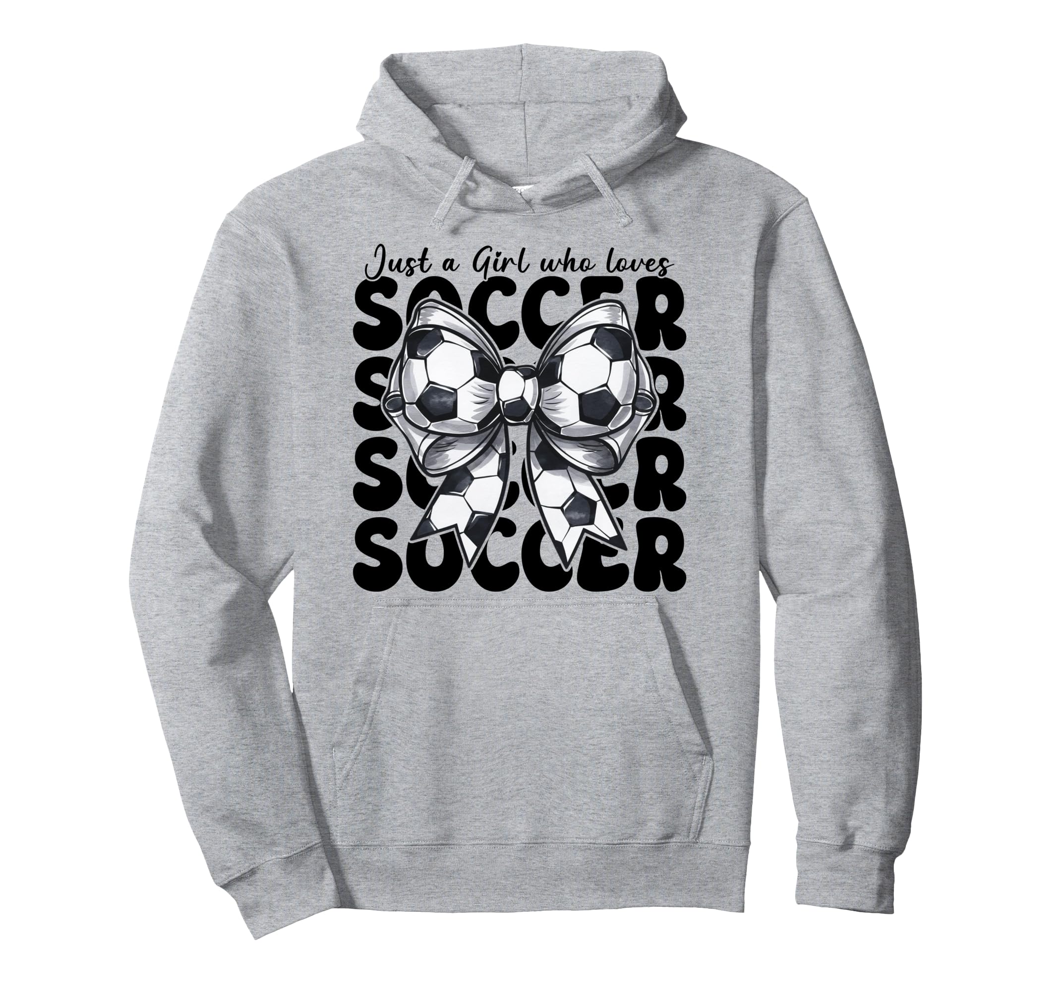 Just Who Loves Soccer Mom Coquette Bow Hoodie - Streetwear Style Unisex