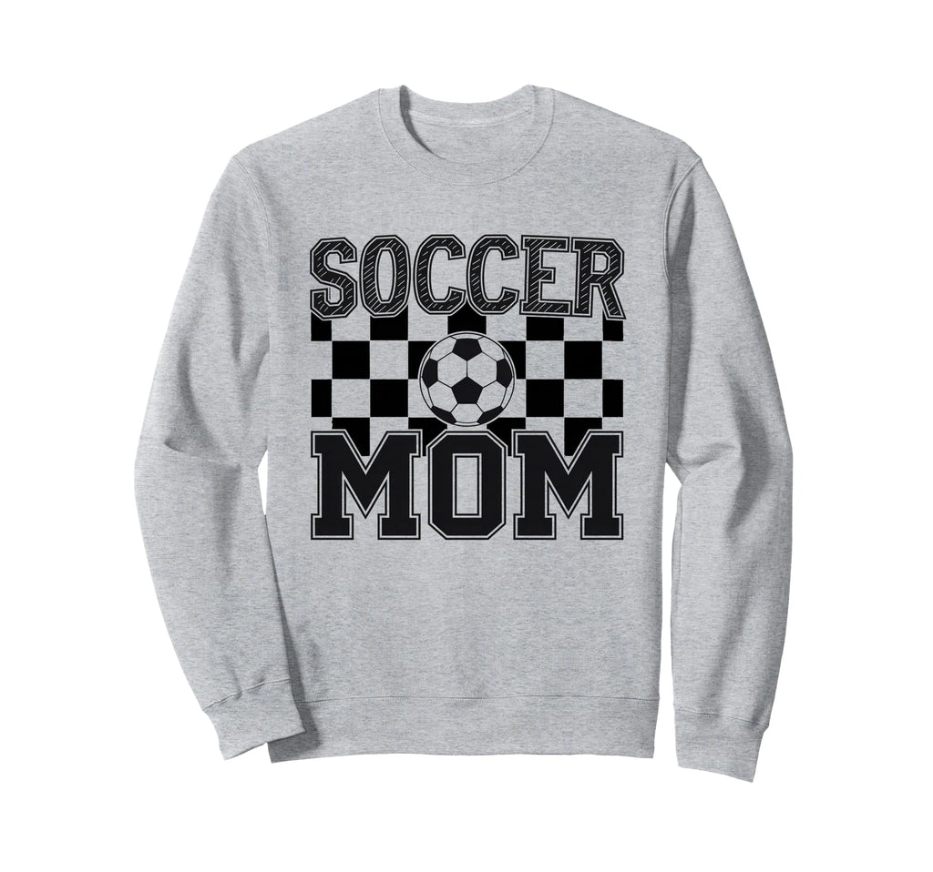 Groovy Soccer Mom Mother Soccer Mom Sweatshirt - Trendy Graphic Men Women