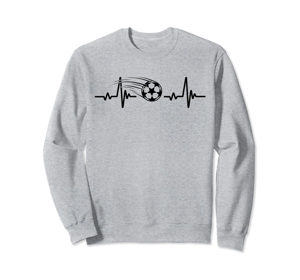 Soccer Heartbeat Tees Soccer Ball Sweatshirt - Trendy Graphic Unisex