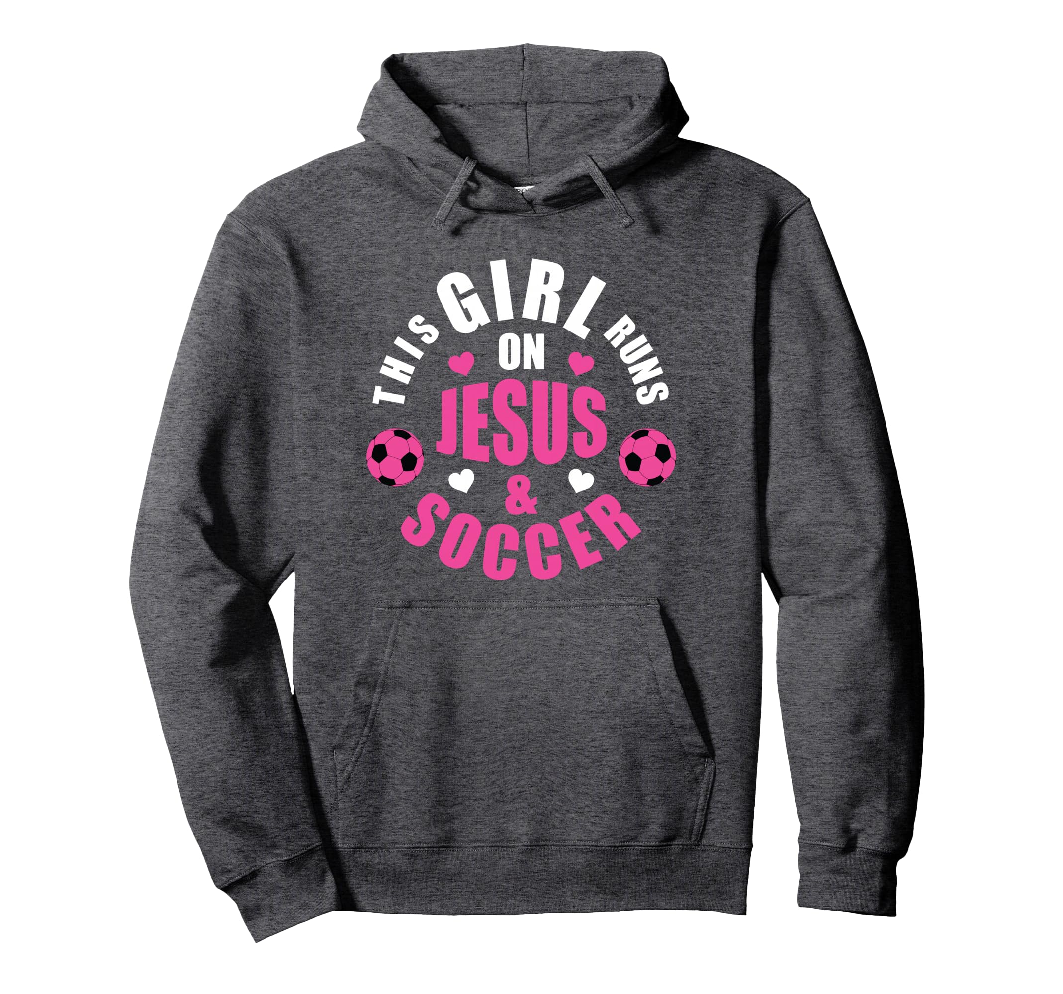 This Runs Jesus And Soccer Gifts Hoodie - Graphic Print for Adults
