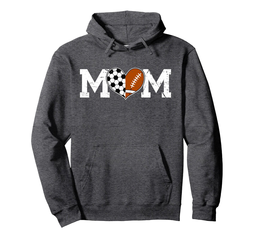 Football Soccer Mom Soccer Football Hoodie - Unique Graphic Men Women