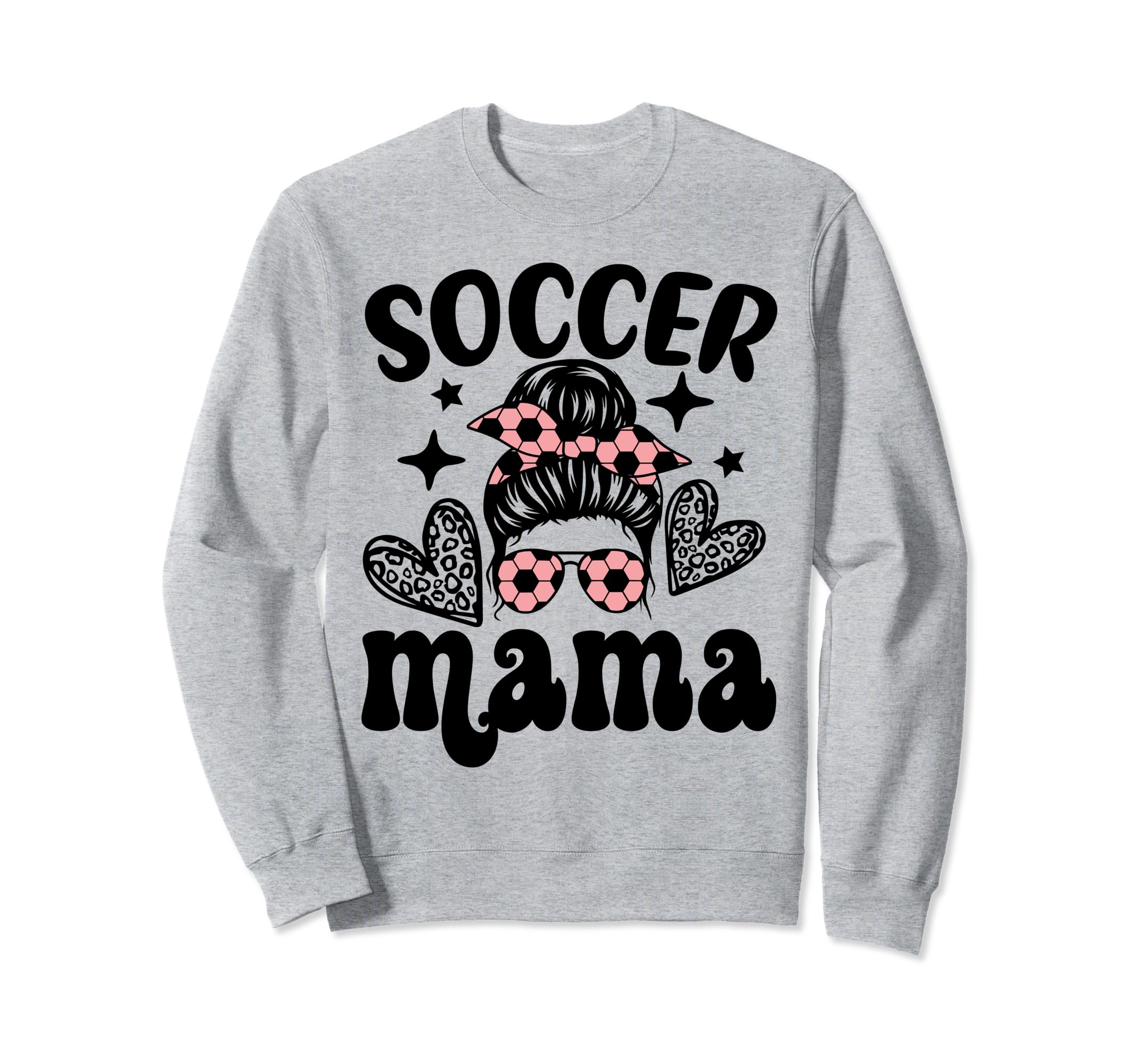 Soccer Mama Messy Bun Soccer Sweatshirt - Streetwear Style Men Women