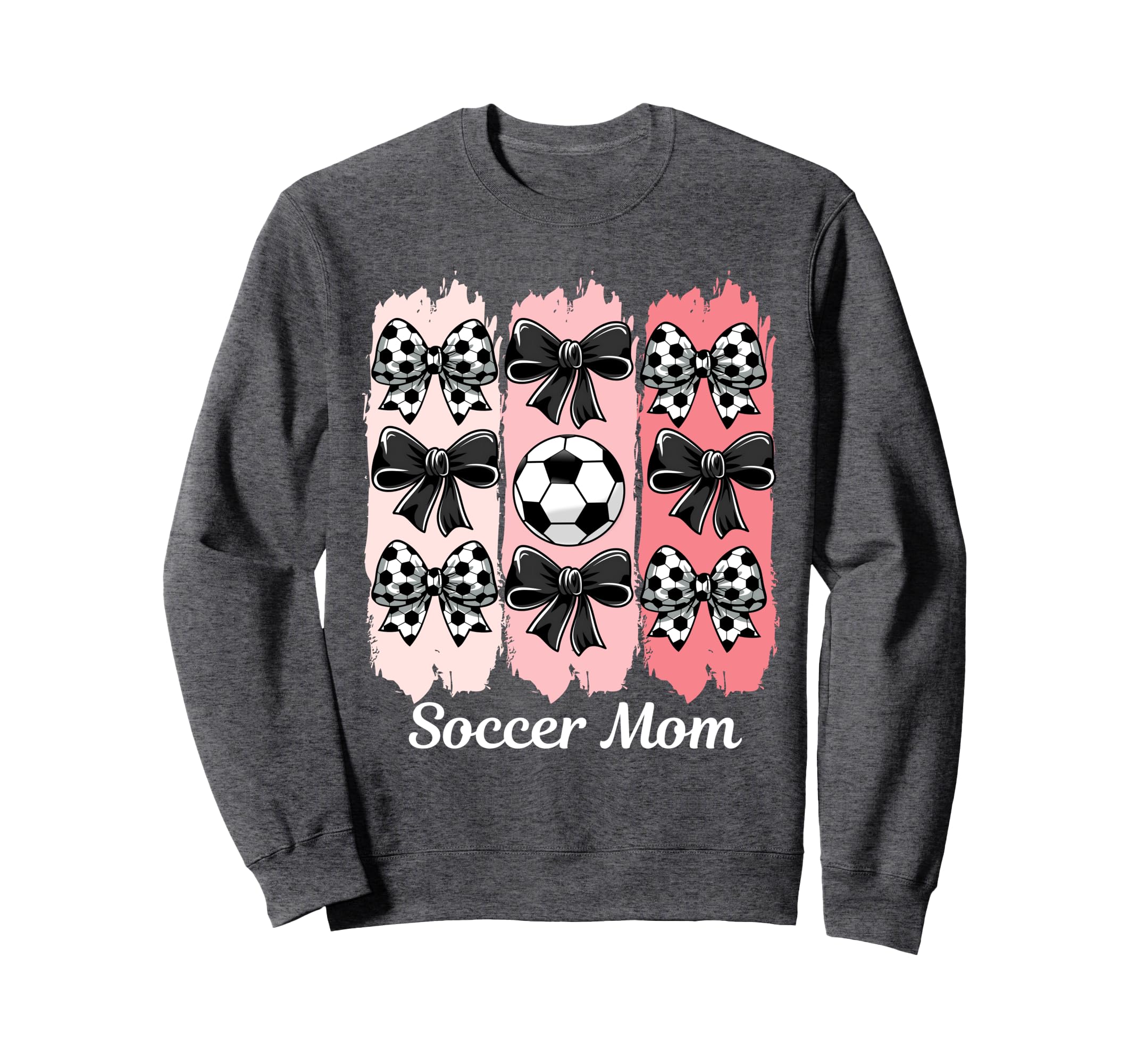 Soccer Mom Coquette Bow Soccer Mom Sweatshirt - Graphic Print for Adults