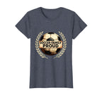 Soccer Family Proud Soccer Mom T-Shirt - Casual Everyday Wear Men Women
