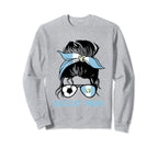 Soccer Mom Guatemala Messy Bun Sweatshirt - Trendy Graphic Men Women