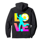 Love Soccer Ball Teen Hoodie - Aesthetic Graphic Men Women