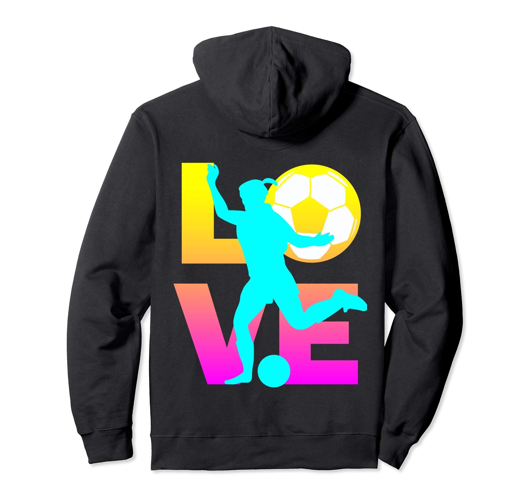 Love Soccer Ball Teen Hoodie - Aesthetic Graphic Men Women