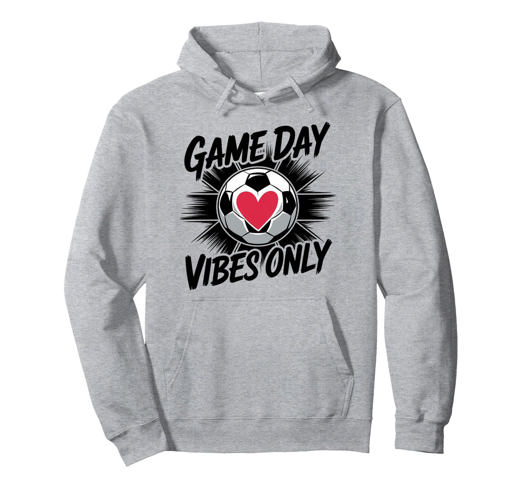 Groovy Soccer Soccer Game Day Vibes Only Hoodie - Unique Graphic for Adults